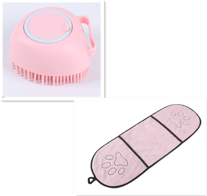 Silicone Dog Bath Brush – Gentle Pet Grooming Tool