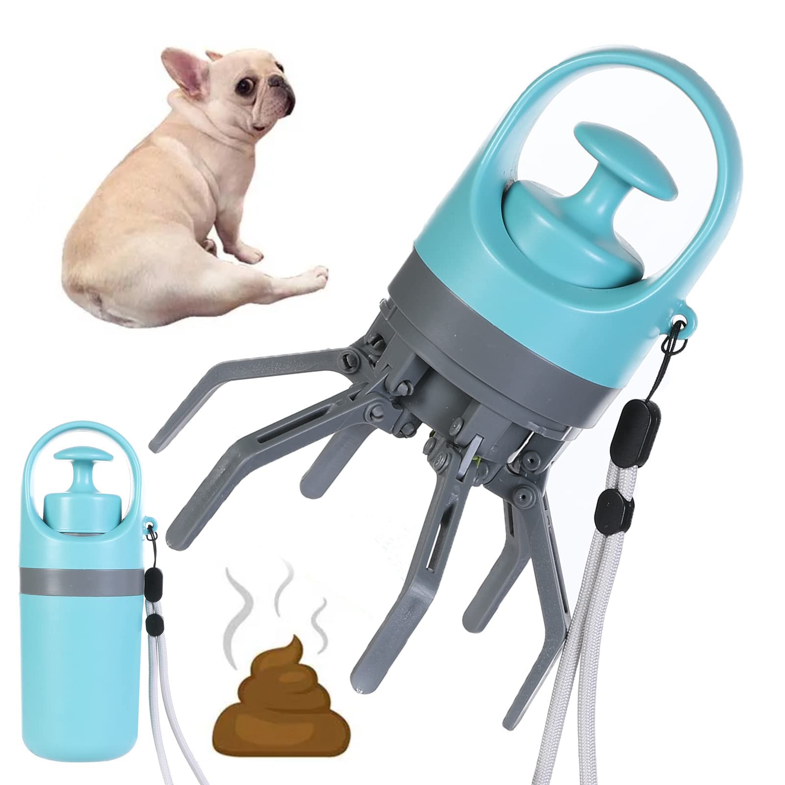 Dog Pooper Scooper – Foldable Waste Picker with Bag Dispenser