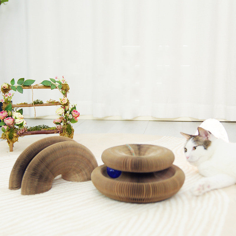 Foldable Cat Scratching Board – Durable Corrugated Cardboard