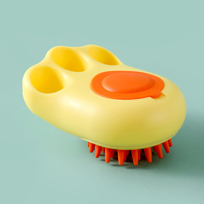 Cat Paw Bath Brush – Foaming Grooming Comb for Pets