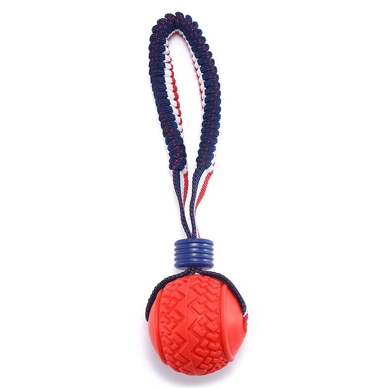 Interactive Rope Ball Toy – Dog Chew & Training Ball
