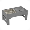 Adjustable Dog Feeder – Stainless Double Bowl Stand