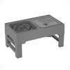 Adjustable Dog Feeder – Stainless Double Bowl Stand