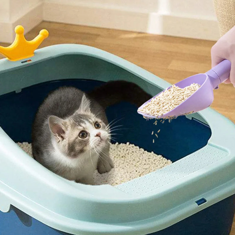 Cat Litter Scoop with Base – Durable Poop Shovel Cleaner
