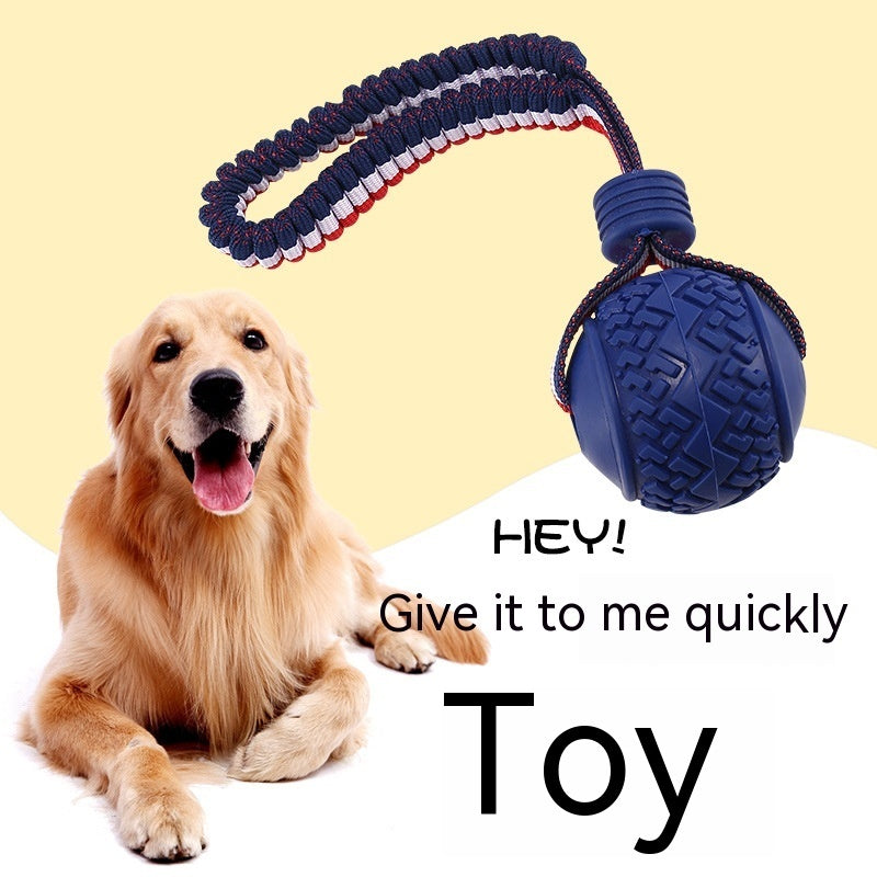Interactive Rope Ball Toy – Dog Chew & Training Ball