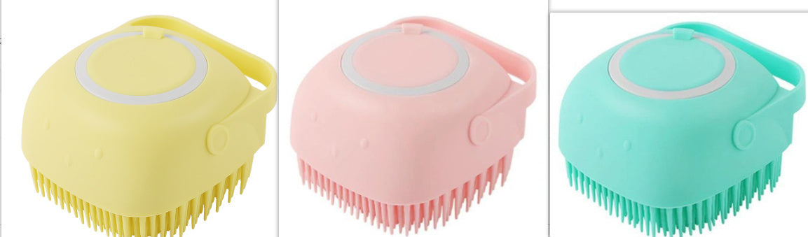 Silicone Dog Bath Brush – Gentle Pet Grooming Tool