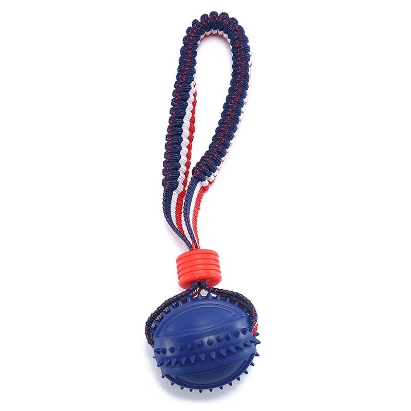 Interactive Rope Ball Toy – Dog Chew & Training Ball