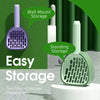Cat Litter Scoop with Base – Durable Poop Shovel Cleaner