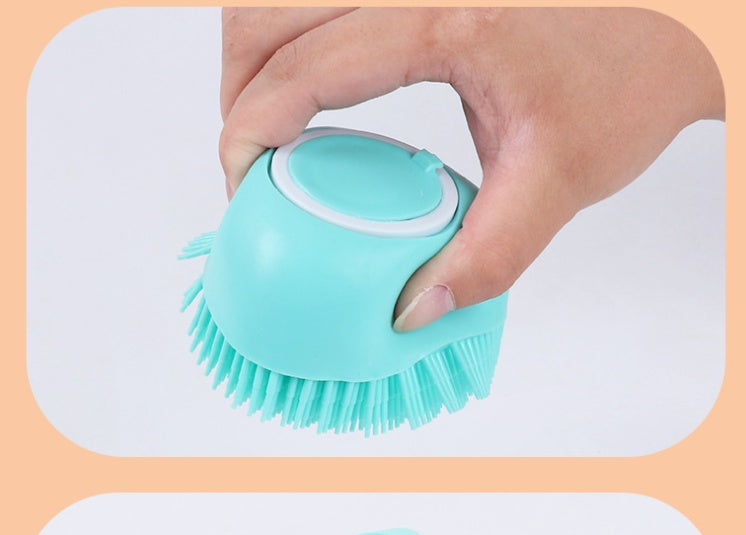 Silicone Dog Bath Brush – Gentle Pet Grooming Tool
