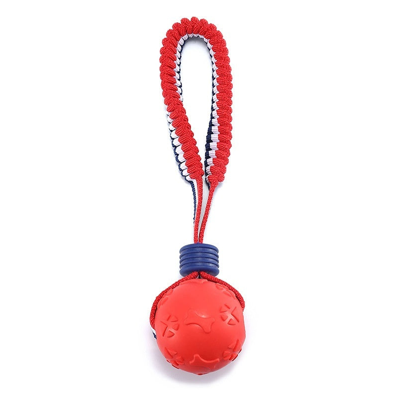 Interactive Rope Ball Toy – Dog Chew & Training Ball