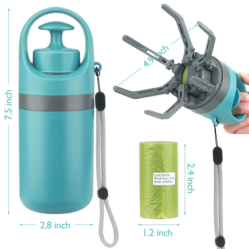 Dog Pooper Scooper – Foldable Waste Picker with Bag Dispenser