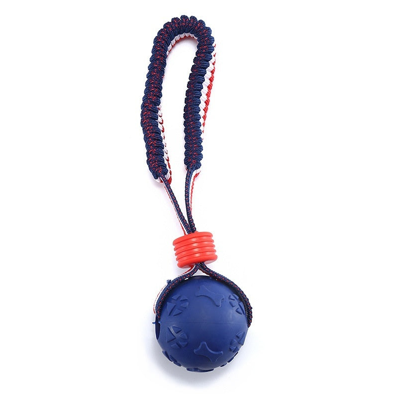 Interactive Rope Ball Toy – Dog Chew & Training Ball