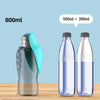 800ml Portable Dog Water Bottle – Leakproof Outdoor Feeder