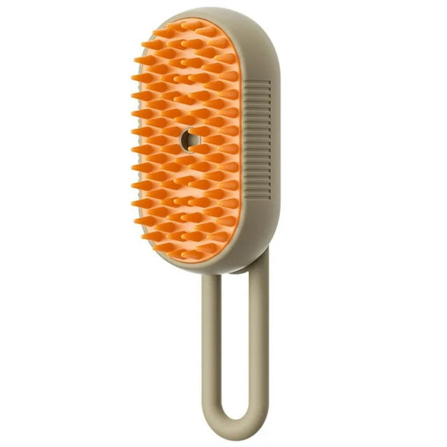3-in-1 Steamy Pet Brush – Cat & Dog Grooming Comb with Spray