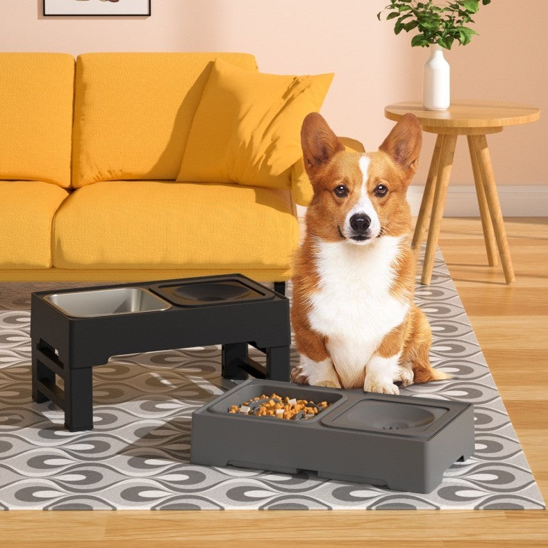 Adjustable Dog Feeder – Stainless Double Bowl Stand